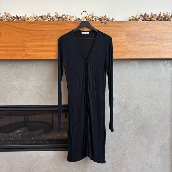 ADEAM Black Cardigan Dress, Size L - Picture 6 of 16